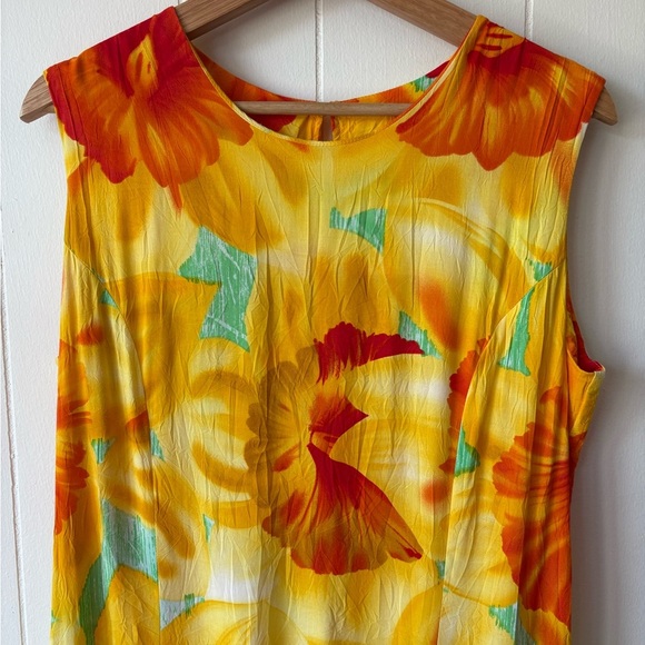 Jams World Floral Sleeveless Maxi Dress | Size Large - Picture 3 of 7